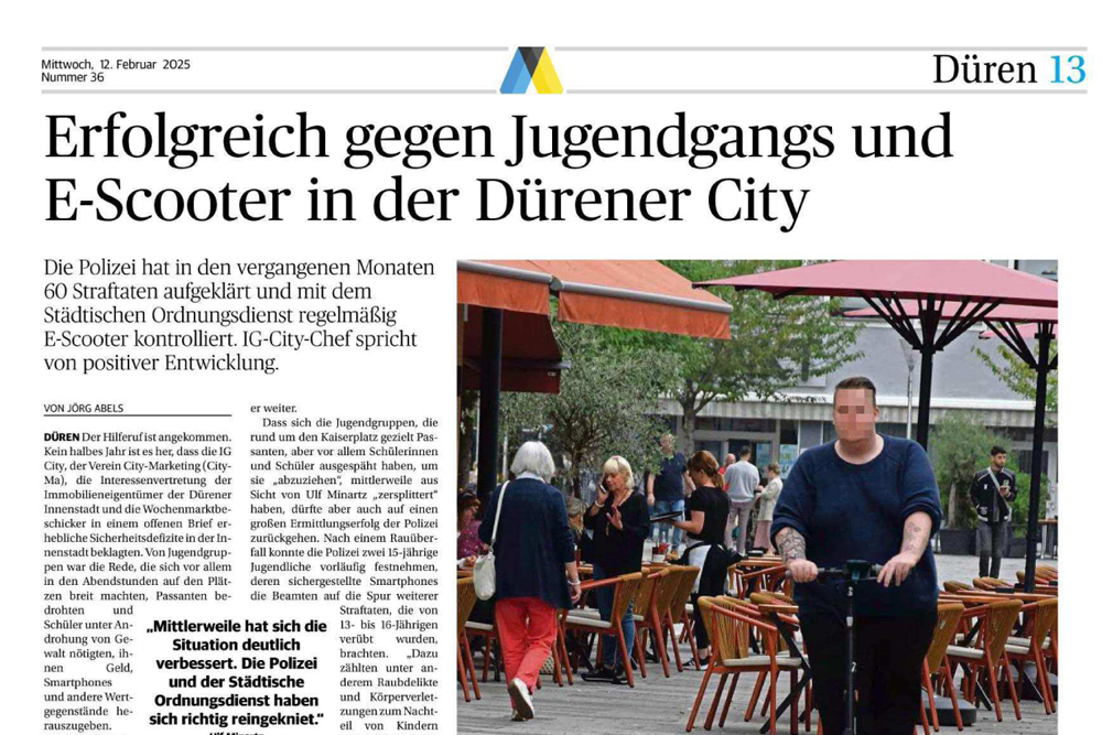 Foto Sicherheit in der Innenstadt 2024 - Kaiserchiller